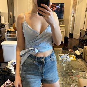 Lovers + Friends Wrap Crop Top